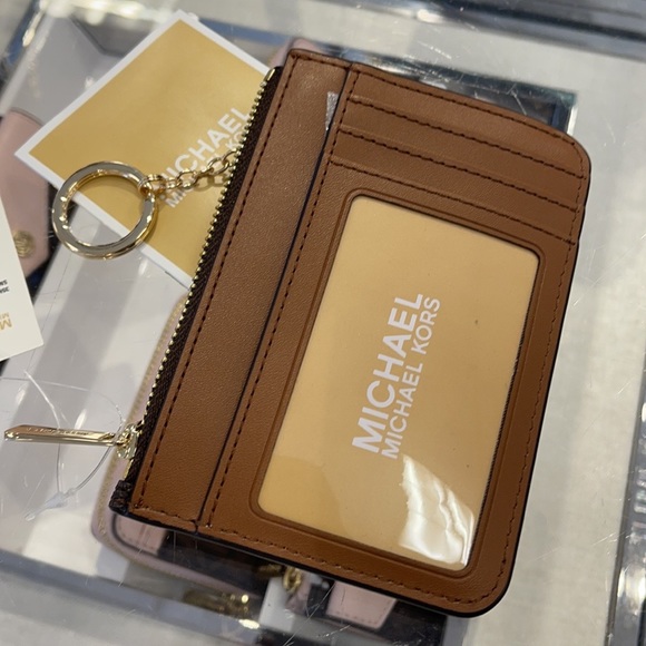 Michael Kors Jet Set Travel Small Leather Top Zip Coin Pouch With ID - Picture 7 of 13